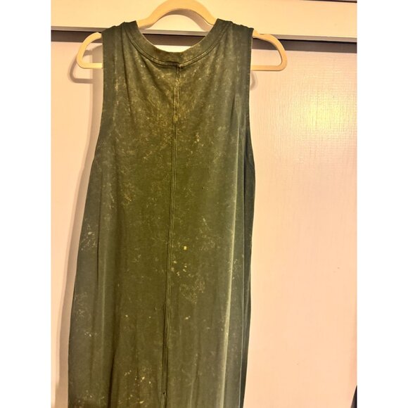 LULULEMON OLIVE GREEN WASH TANK DRESS SZ 12 WOMENS - Picture 4 of 5